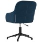 vidaXL Sillas de comedor giratorias 2 uds terciopelo azul vidaXL Sillas de comedor giratorias 2 uds terciopelo azul