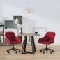 vidaXL Sillas de comedor giratorias 2 unidades terciopelo rojo tinto vidaXL Sillas de comedor giratorias 2 unidades terciopelo rojo tinto