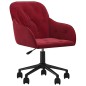 vidaXL Sillas de comedor giratorias 2 unidades terciopelo rojo tinto vidaXL Sillas de comedor giratorias 2 unidades terciopelo rojo tinto