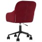 vidaXL Sillas de comedor giratorias 2 unidades terciopelo rojo tinto vidaXL Sillas de comedor giratorias 2 unidades terciopelo rojo tinto