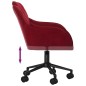 vidaXL Sillas de comedor giratorias 2 unidades terciopelo rojo tinto vidaXL Sillas de comedor giratorias 2 unidades terciopelo rojo tinto