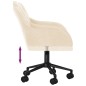 vidaXL Sillas de comedor giratorias 2 uds terciopelo crema vidaXL Sillas de comedor giratorias 2 uds terciopelo crema
