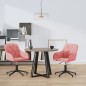 vidaXL Sillas de comedor giratorias 2 unidades terciopelo rosa vidaXL Sillas de comedor giratorias 2 unidades terciopelo rosa