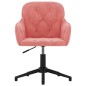 vidaXL Sillas de comedor giratorias 2 unidades terciopelo rosa vidaXL Sillas de comedor giratorias 2 unidades terciopelo rosa