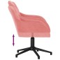 vidaXL Sillas de comedor giratorias 2 unidades terciopelo rosa vidaXL Sillas de comedor giratorias 2 unidades terciopelo rosa