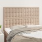 vidaXL Cabeceros 4 unidades cuero sintético capuchino 72x5x78/88 cm vidaXL Cabeceros 4 unidades cuero sintético capuchino 72x5x78/88 cm