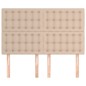vidaXL Cabeceros 4 unidades cuero sintético capuchino 72x5x78/88 cm vidaXL Cabeceros 4 unidades cuero sintético capuchino 72x5x78/88 cm