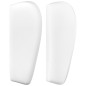 vidaXL Cabecero de cuero sintético blanco 163x23x78/88 cm