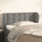 vidaXL Cabecero de terciopelo gris claro 103x23x78/88 cm vidaXL Cabecero de terciopelo gris claro 103x23x78/88 cm