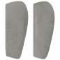 vidaXL Cabecero de terciopelo gris claro 103x23x78/88 cm vidaXL Cabecero de terciopelo gris claro 103x23x78/88 cm