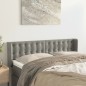 vidaXL Cabecero de terciopelo gris claro 147x16x78/88 cm vidaXL Cabecero de terciopelo gris claro 147x16x78/88 cm