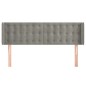 vidaXL Cabecero de terciopelo gris claro 147x16x78/88 cm vidaXL Cabecero de terciopelo gris claro 147x16x78/88 cm