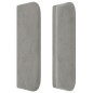 vidaXL Cabecero de terciopelo gris claro 147x16x78/88 cm vidaXL Cabecero de terciopelo gris claro 147x16x78/88 cm