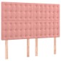 vidaXL Cabeceros 4 unidades terciopelo rosa 72x5x78/88 cm vidaXL Cabeceros 4 unidades terciopelo rosa 72x5x78/88 cm