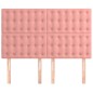 vidaXL Cabeceros 4 unidades terciopelo rosa 72x5x78/88 cm vidaXL Cabeceros 4 unidades terciopelo rosa 72x5x78/88 cm