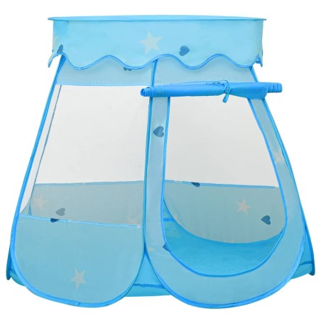 vidaXL Tienda de juegos para niños con 250 bolas azul 102x102x82 cm