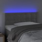 vidaXL Cabecero con LED de terciopelo gris claro 100x5x78/88 cm vidaXL Cabecero con LED de terciopelo gris claro 100x5x78/88 cm