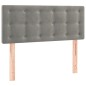 vidaXL Cabecero con LED de terciopelo gris claro 100x5x78/88 cm vidaXL Cabecero con LED de terciopelo gris claro 100x5x78/88 cm