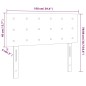 vidaXL Cabecero con LED de terciopelo gris claro 100x5x78/88 cm vidaXL Cabecero con LED de terciopelo gris claro 100x5x78/88 cm