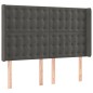 vidaXL Cabecero con LED de terciopelo gris oscuro 147x16x118/128 cm vidaXL Cabecero con LED de terciopelo gris oscuro 147x16x118/128 cm