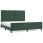 vidaXL Estructura cama con cabecero terciopelo verde oscuro 160x200 cm vidaXL Estructura cama con cabecero terciopelo verde oscuro 160x200 cm