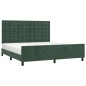 vidaXL Estructura cama con cabecero terciopelo verde oscuro 160x200 cm vidaXL Estructura cama con cabecero terciopelo verde oscuro 160x200 cm