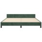 vidaXL Estructura cama con cabecero terciopelo verde oscuro 160x200 cm vidaXL Estructura cama con cabecero terciopelo verde oscuro 160x200 cm