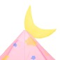 vidaXL Tienda de juegos para niños con 250 bolas rosa 301x120x128 cm