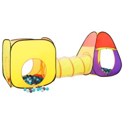 vidaXL Tienda de juegos niños con 250 bolas multicolor 255x80x100cm