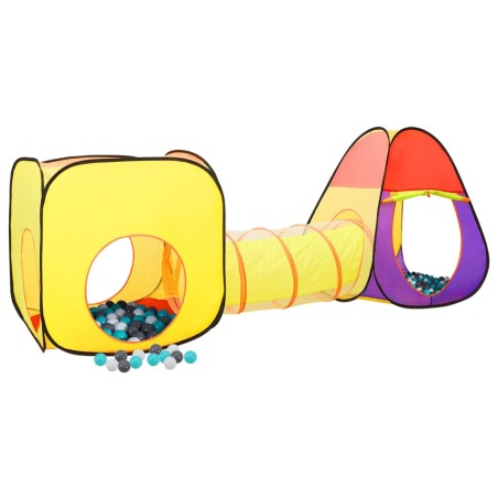 vidaXL Tienda de juegos niños con 250 bolas multicolor 255x80x100cm