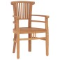 vidaXL Juego de comedor para jardín 9 piezas madera maciza de teca vidaXL Juego de comedor para jardín 9 piezas madera maciza de teca