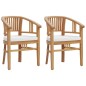 vidaXL Juego de comedor para jardín 3 pzas madera maciza de teca vidaXL Juego de comedor para jardín 3 pzas madera maciza de teca