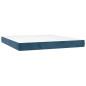 vidaXL Cama box spring con colchón terciopelo azul oscuro 180x200 cm vidaXL Cama box spring con colchón terciopelo azul oscuro 180x200 cm