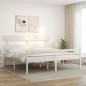 vidaXL Cama personas mayores cabecero madera maciza blanco 200x200 cm vidaXL Cama personas mayores cabecero madera maciza blanco 200x200 cm