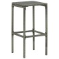 vidaXL Set de muebles de bar de jardín 5 pzas y cojines ratán PE gris vidaXL Set de muebles de bar de jardín 5 pzas y cojines ratán PE gris