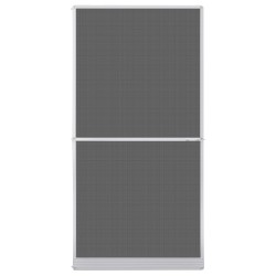 vidaXL Mosquitera con bisagras para puertas blanca 120x240 cm