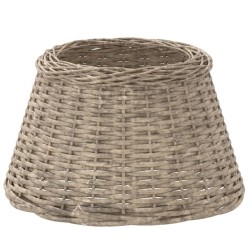 vidaXL Pantalla para lámpara mimbre marrón Ø50x30 cm