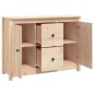 vidaXL Aparador de madera maciza de pino 100x35x74 cm vidaXL Aparador de madera maciza de pino 100x35x74 cm