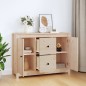 vidaXL Aparador de madera maciza de pino 100x35x74 cm vidaXL Aparador de madera maciza de pino 100x35x74 cm