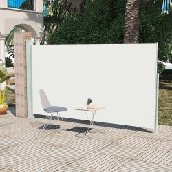 vidaXL Toldo lateral de jardín o terraza crema 160x300 cm 