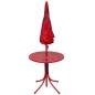 vidaXL Set mesa y sillas de jardín infantil 3 pzas con sombrilla rojo vidaXL Set mesa y sillas de jardín infantil 3 pzas con sombrilla rojo