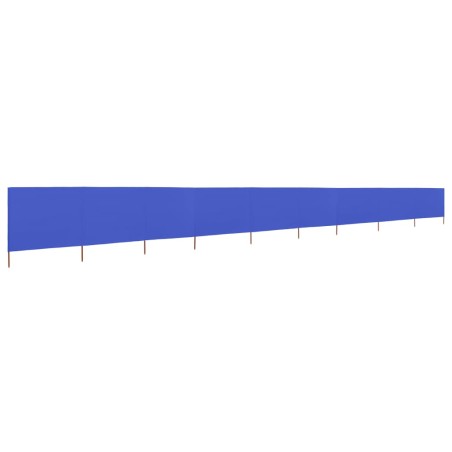 vidaXL Paravientos de playa de 9 paneles tela azul celeste 1200x80 cm