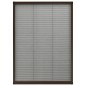 vidaXL Mosquitera plisada para ventanas aluminio marrón 80x120 cm vidaXL Mosquitera plisada para ventanas aluminio marrón 80x120 cm