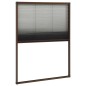 vidaXL Mosquitera plisada para ventanas aluminio marrón 80x120 cm vidaXL Mosquitera plisada para ventanas aluminio marrón 80x120 cm