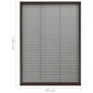 vidaXL Mosquitera plisada para ventanas aluminio marrón 80x120 cm vidaXL Mosquitera plisada para ventanas aluminio marrón 80x120 cm