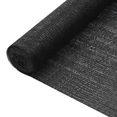 vidaXL Red de privacidad HDPE negro 1,5x10 m 75 g/m² 