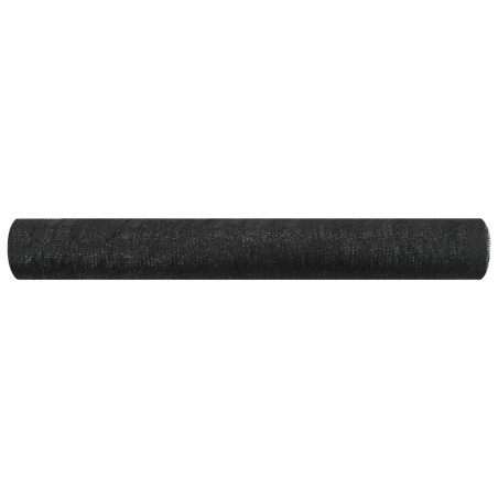 vidaXL Red de privacidad HDPE negro 1,5x10 m 75 g/m² 