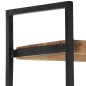 vidaXL Estantería de 4 niveles madera de mango rugosa 124x30x180 cm vidaXL Estantería de 4 niveles madera de mango rugosa 124x30x180 cm