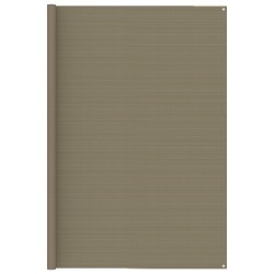 vidaXL Alfombra de tienda de campaña gris taupe 250x450 cm