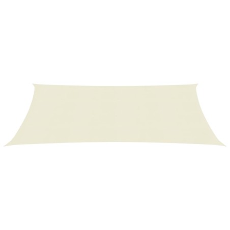 vidaXL Toldo de vela crema HDPE 160 g/m² 2,5x5 m 